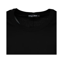 Black Cotton Round Neck Sleeveless T-shirt