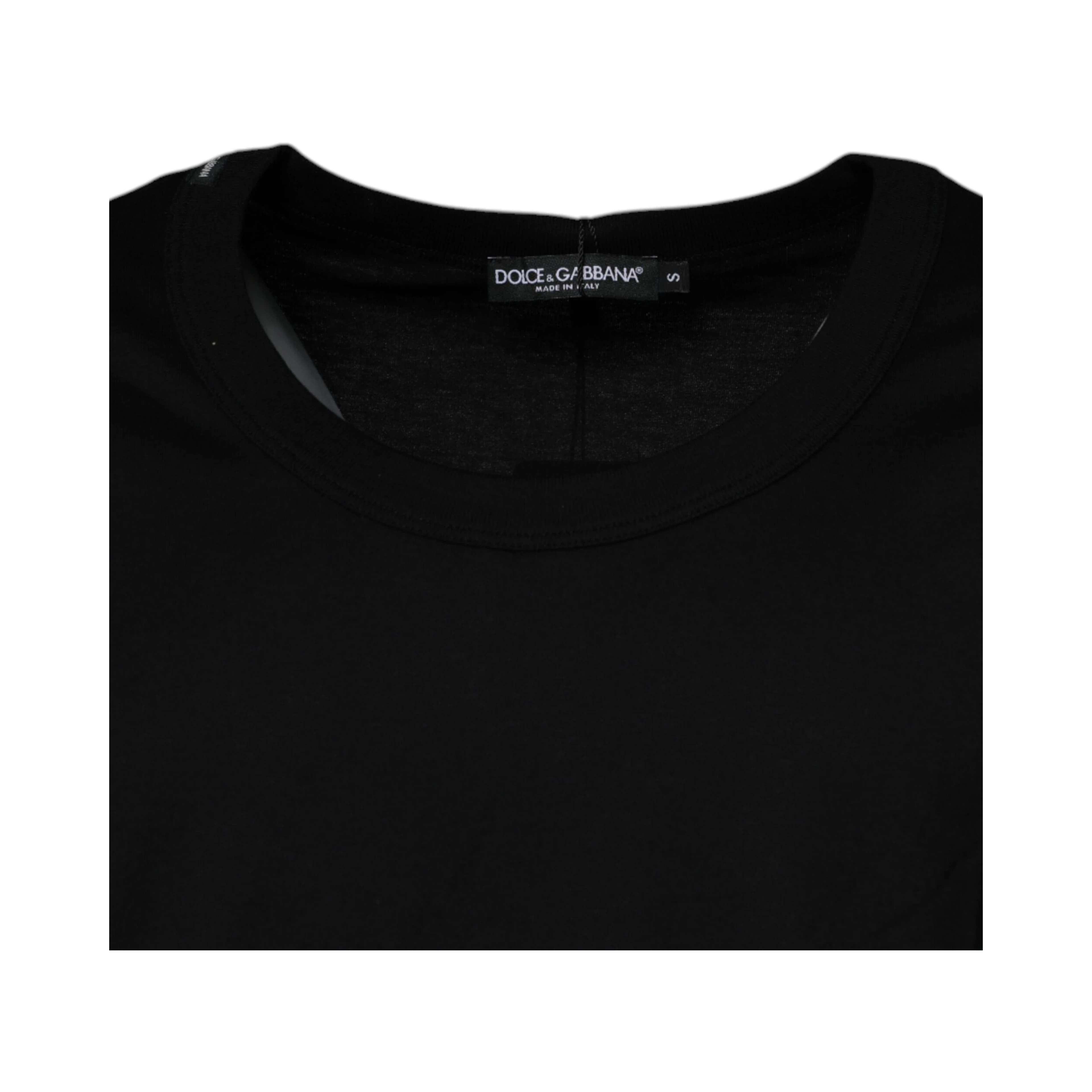Black Cotton Round Neck Sleeveless T-shirt