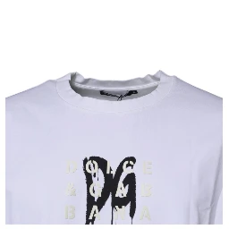 White DG Logo Cotton Crew Neck T-shirt