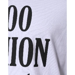 White Graphic Print Cotton Crew Neck T-shirt