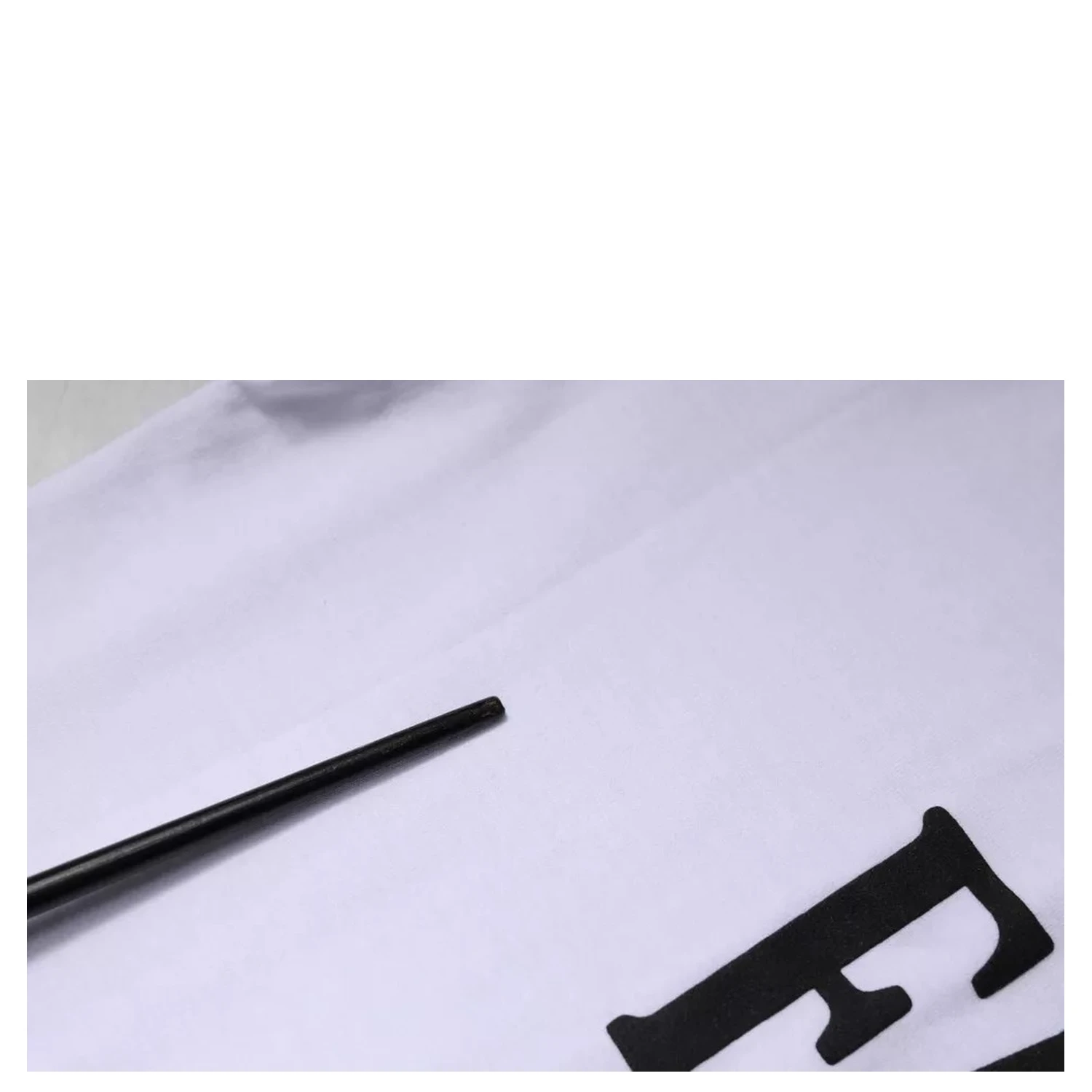 White Graphic Print Cotton Crew Neck T-shirt