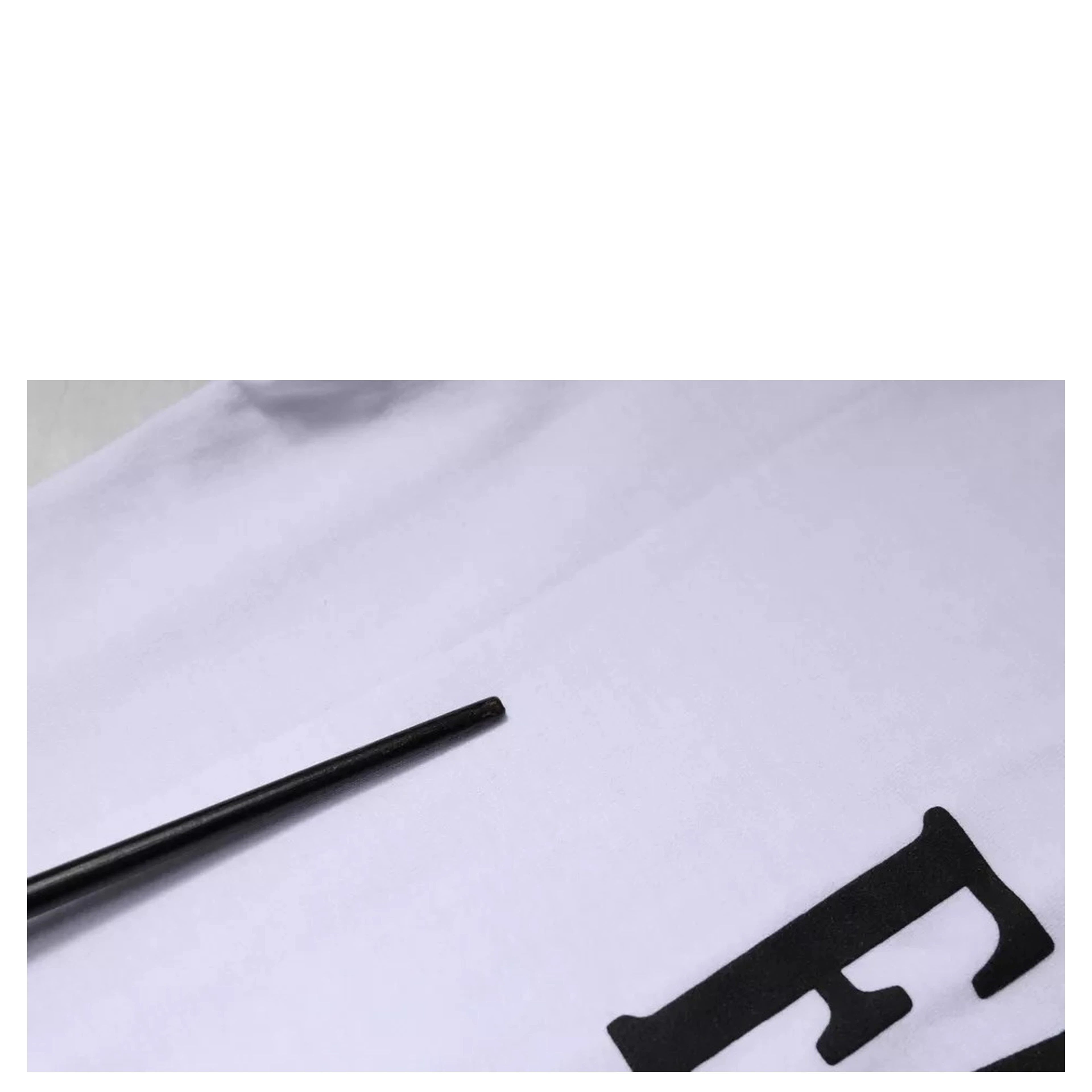 White Graphic Print Cotton Crew Neck T-shirt