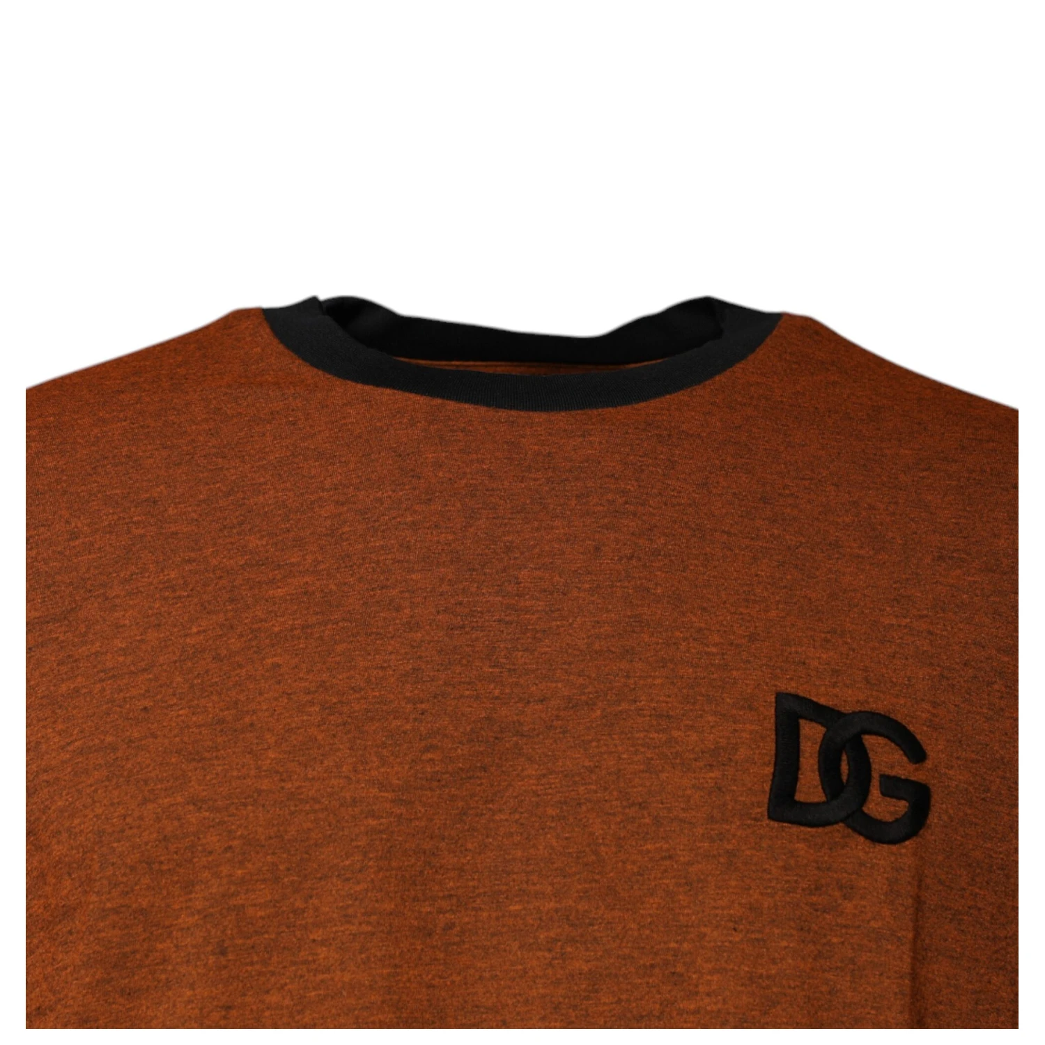 Brown DG Logo Cotton Crew Neck T-shirt