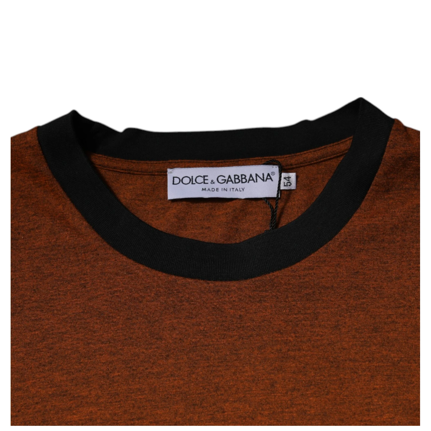Brown DG Logo Cotton Crew Neck T-shirt
