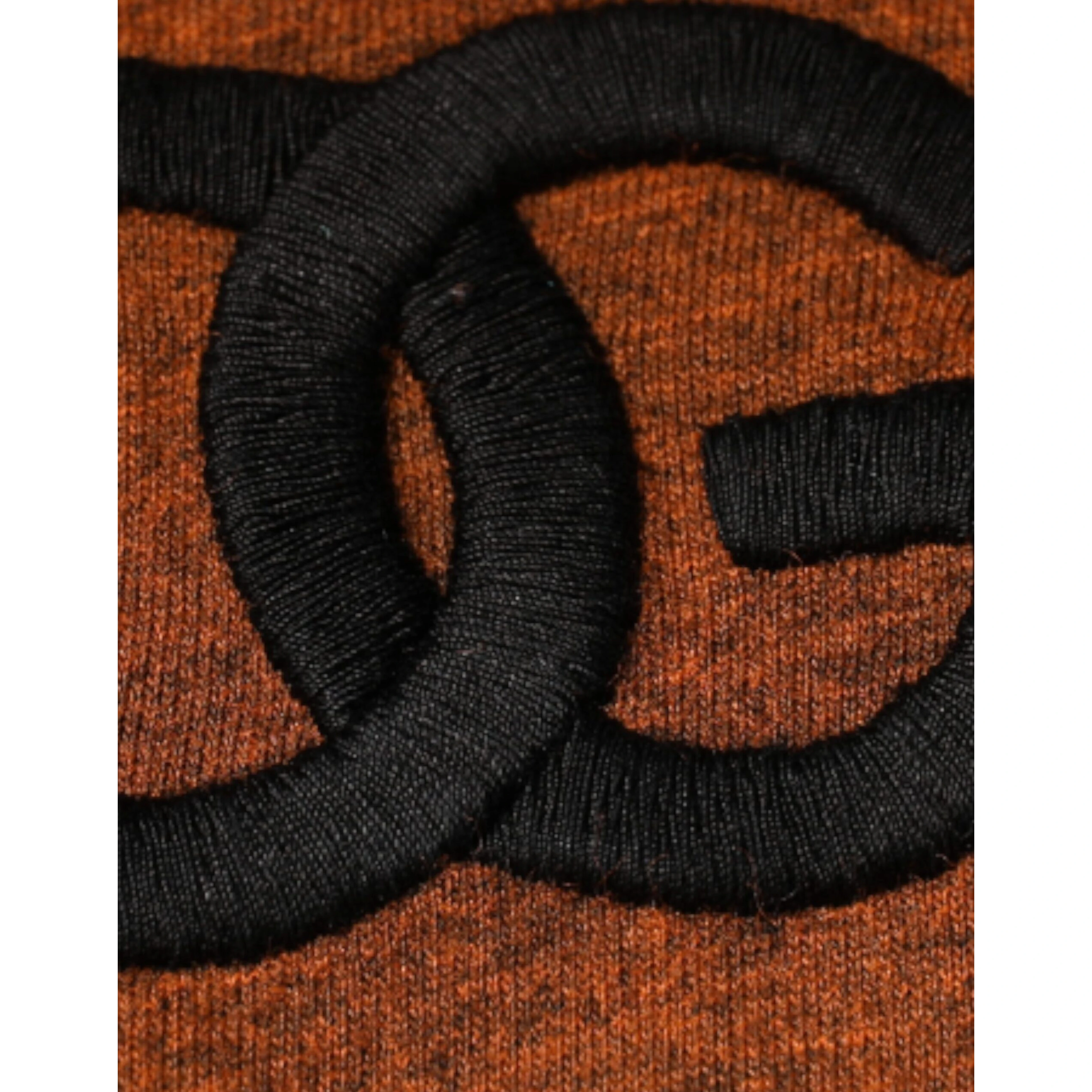 Brown DG Logo Cotton Crew Neck T-shirt