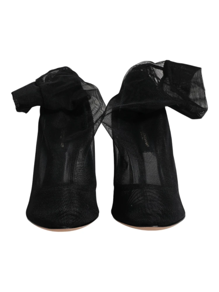 Black Nylon Mesh Sock Style Boots Shoes alternative