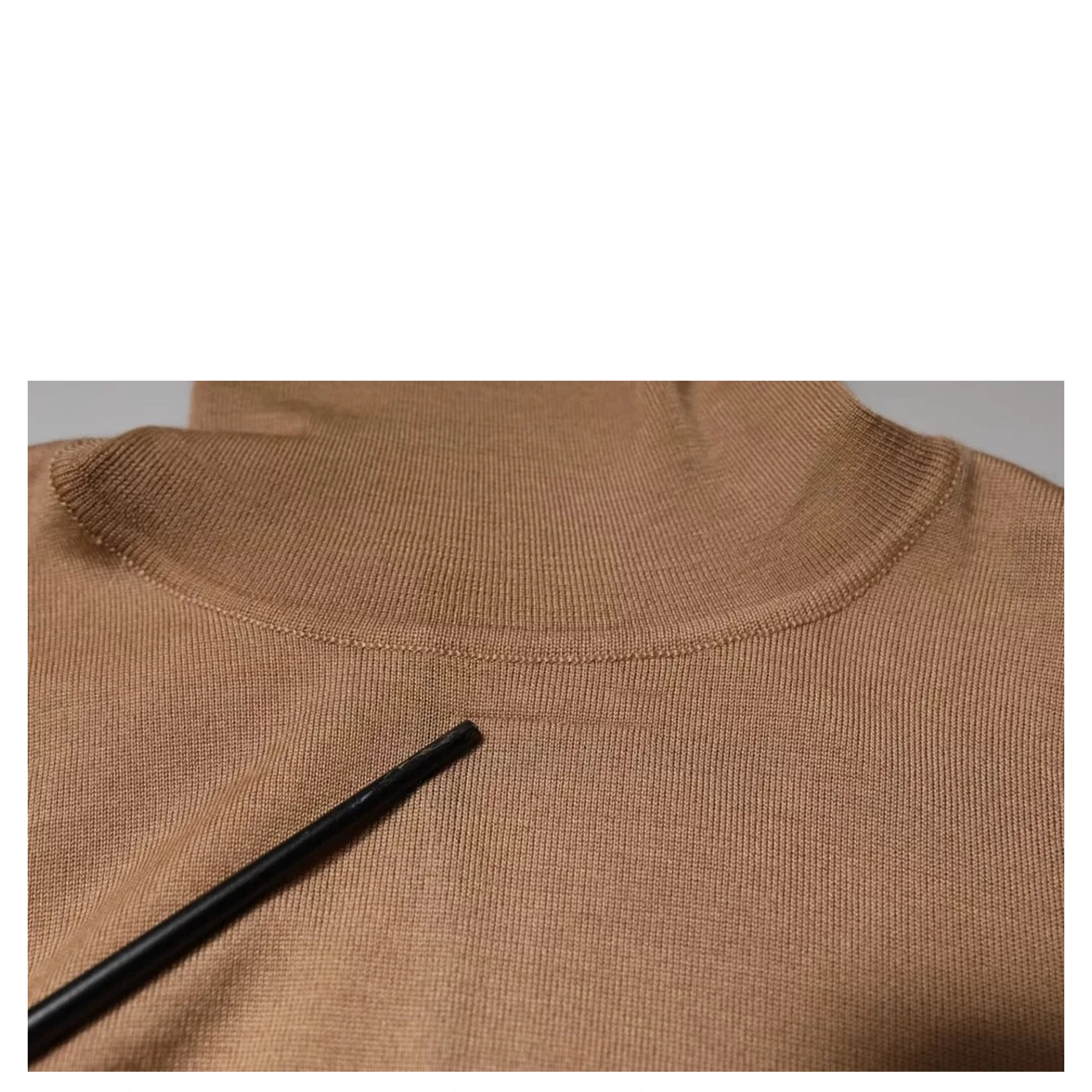 Brown Turtleneck Long Sleeve Pullover Sweater