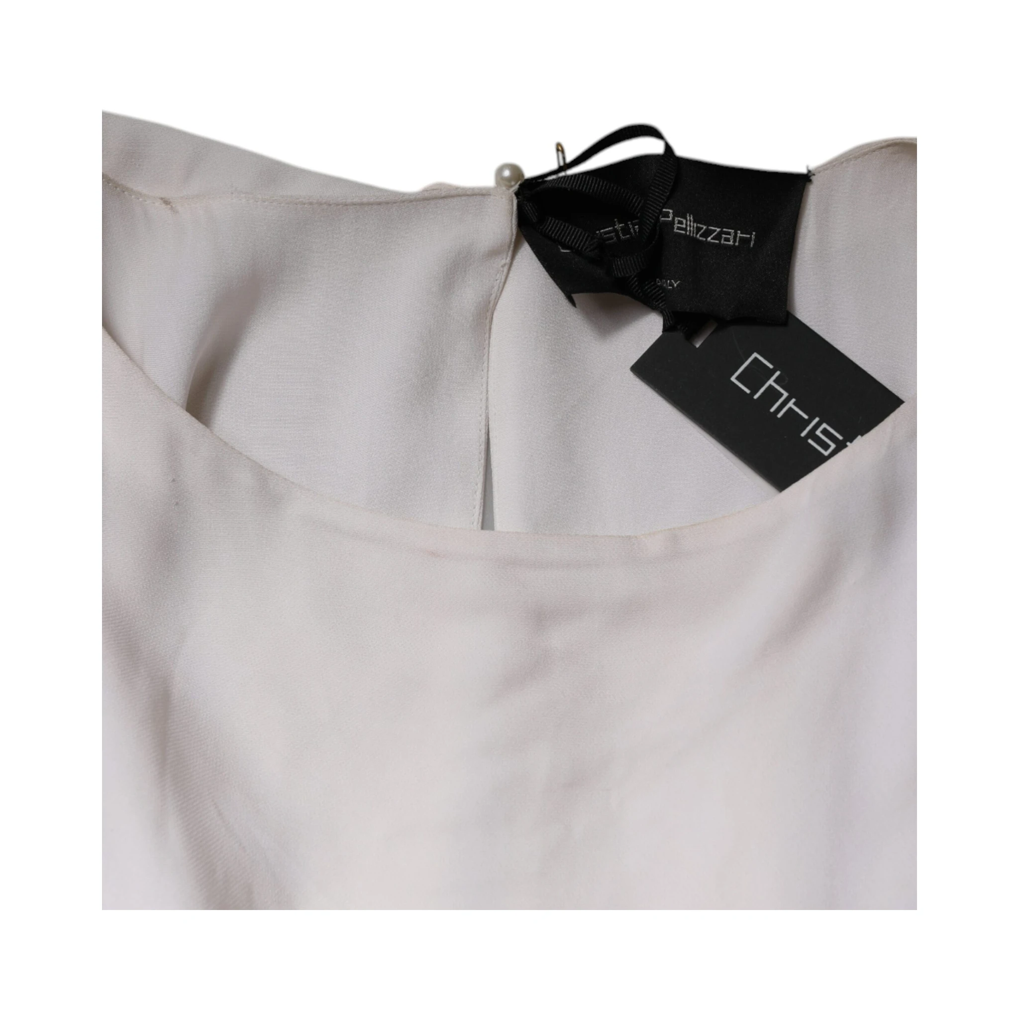 Off White Embellished Long Maxi Dress