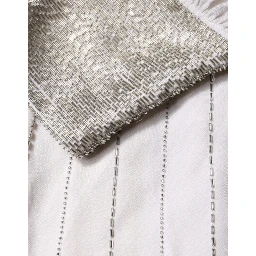 Off White Embellished Long Maxi Dress