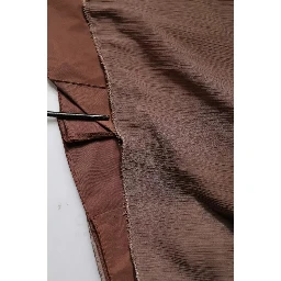 Brown Sleeveless Deep V-neck A-line Long Maxi Dress