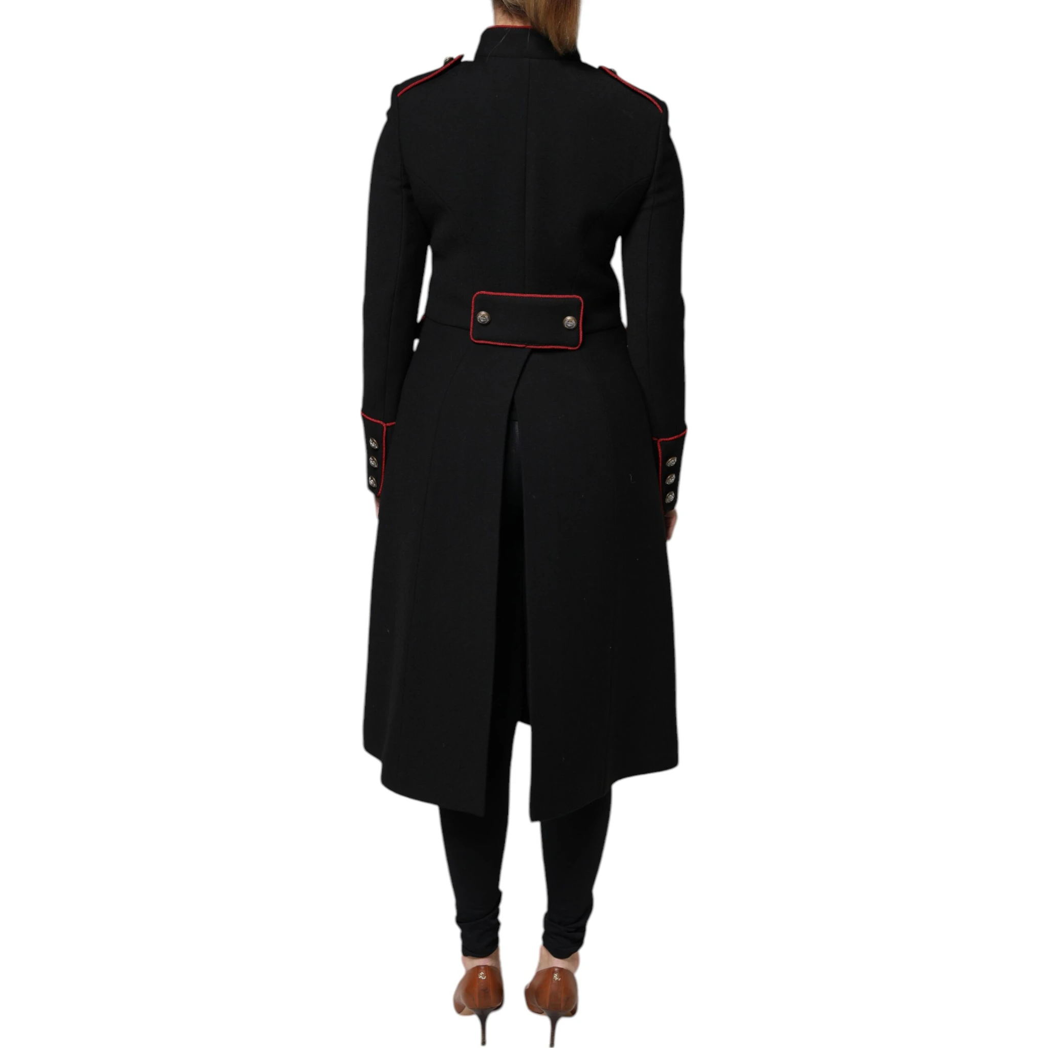 Black Single Breasted Trench Coat Jacket