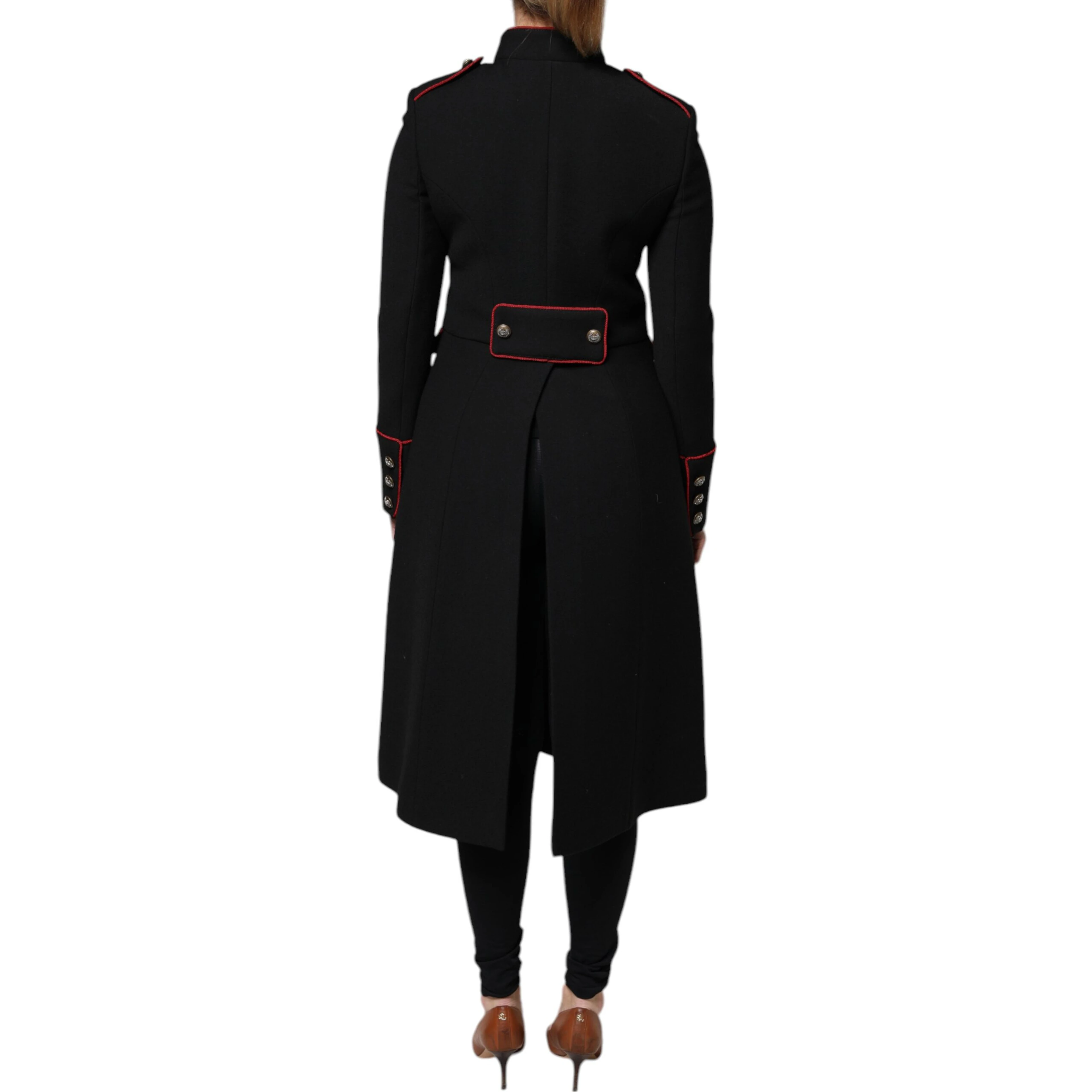 Black Single Breasted Trench Coat Jacket