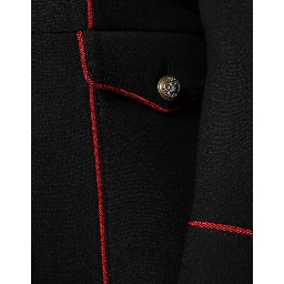 Black Single Breasted Trench Coat Jacket