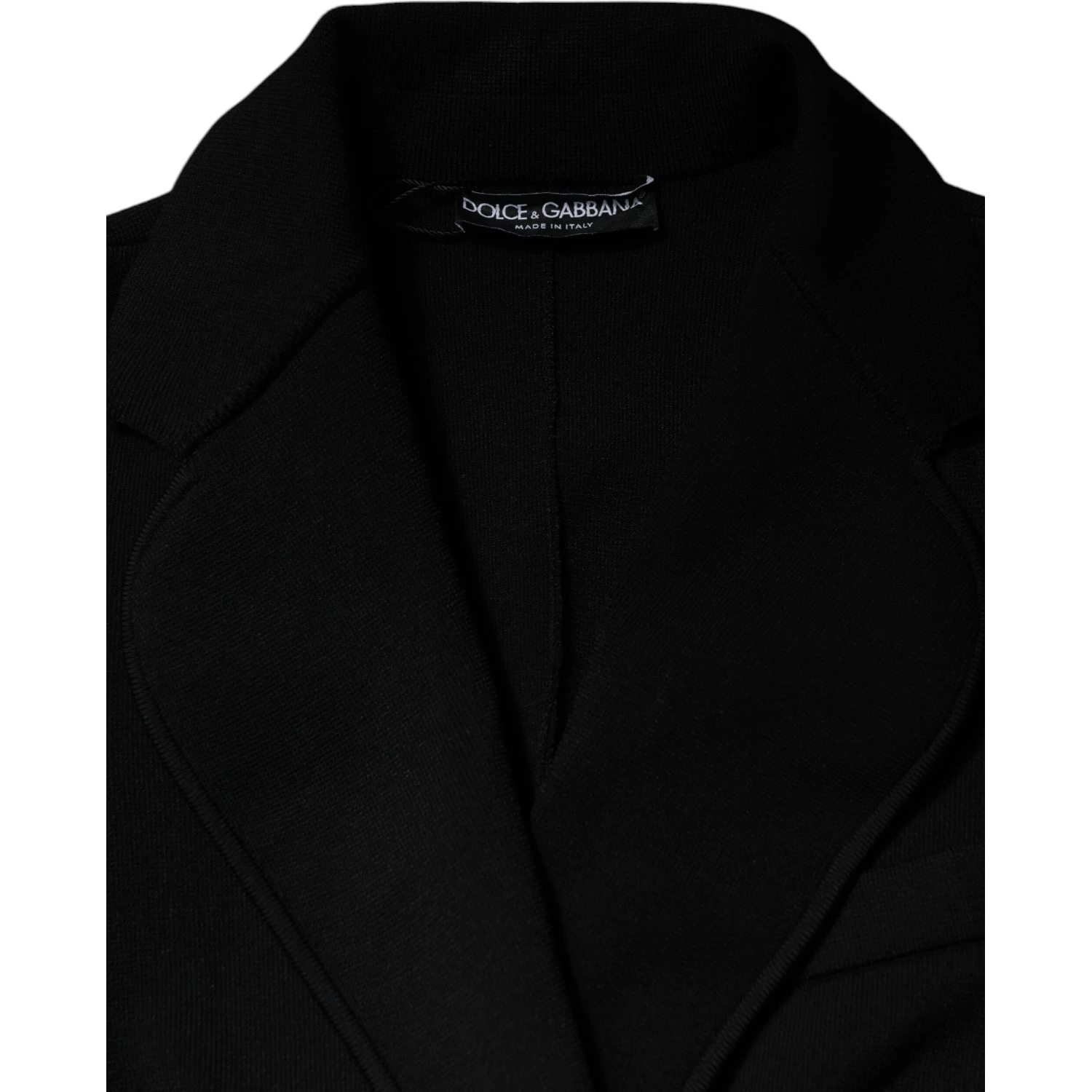 Black Viscose Single Breasted Blazer Jacket
