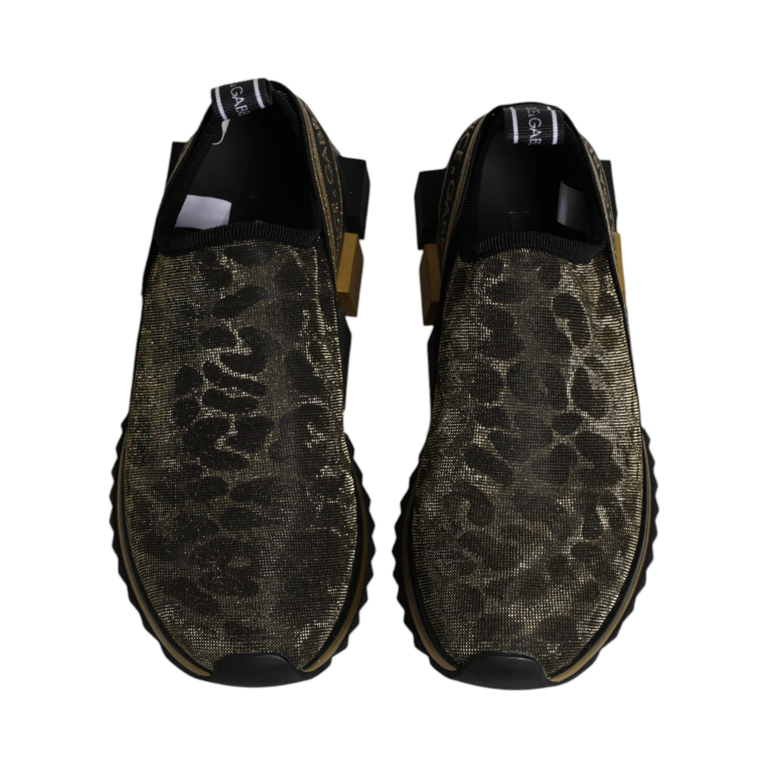 Gold Glitter Leopard Sorrento Sneakers Shoes