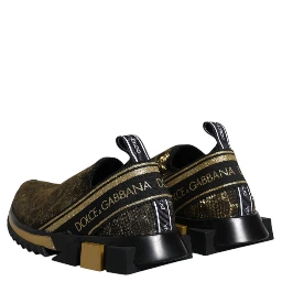 Gold Glitter Leopard Sorrento Sneakers Shoes