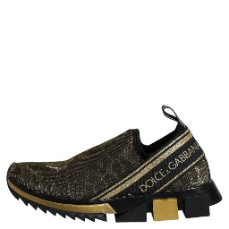 Gold Glitter Leopard Sorrento Sneakers Shoes