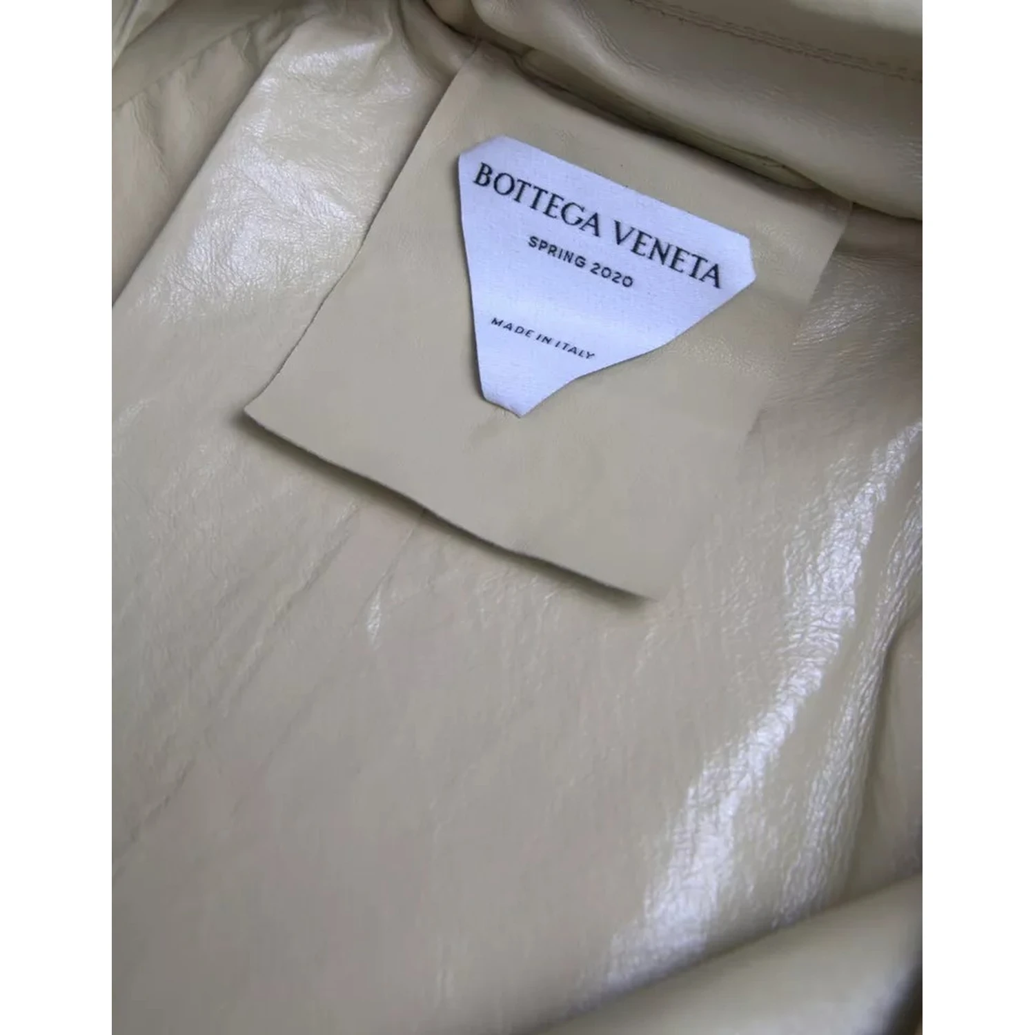 Beige Lambskin Leather Trench Coat Jacket