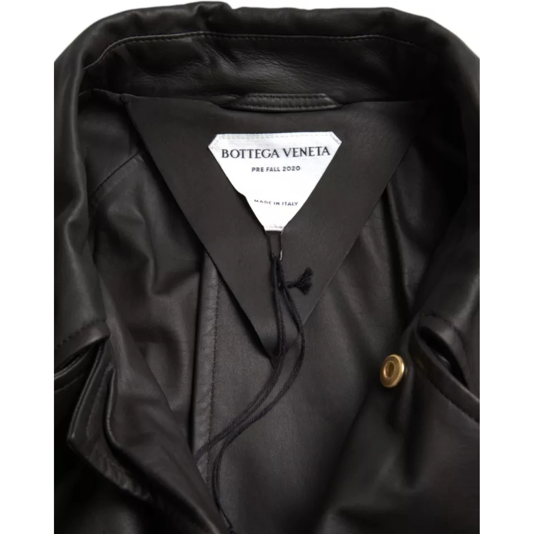 Black Leather Men Waterproof Trenchcoat Jacket