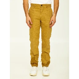 Camel cotton trousers