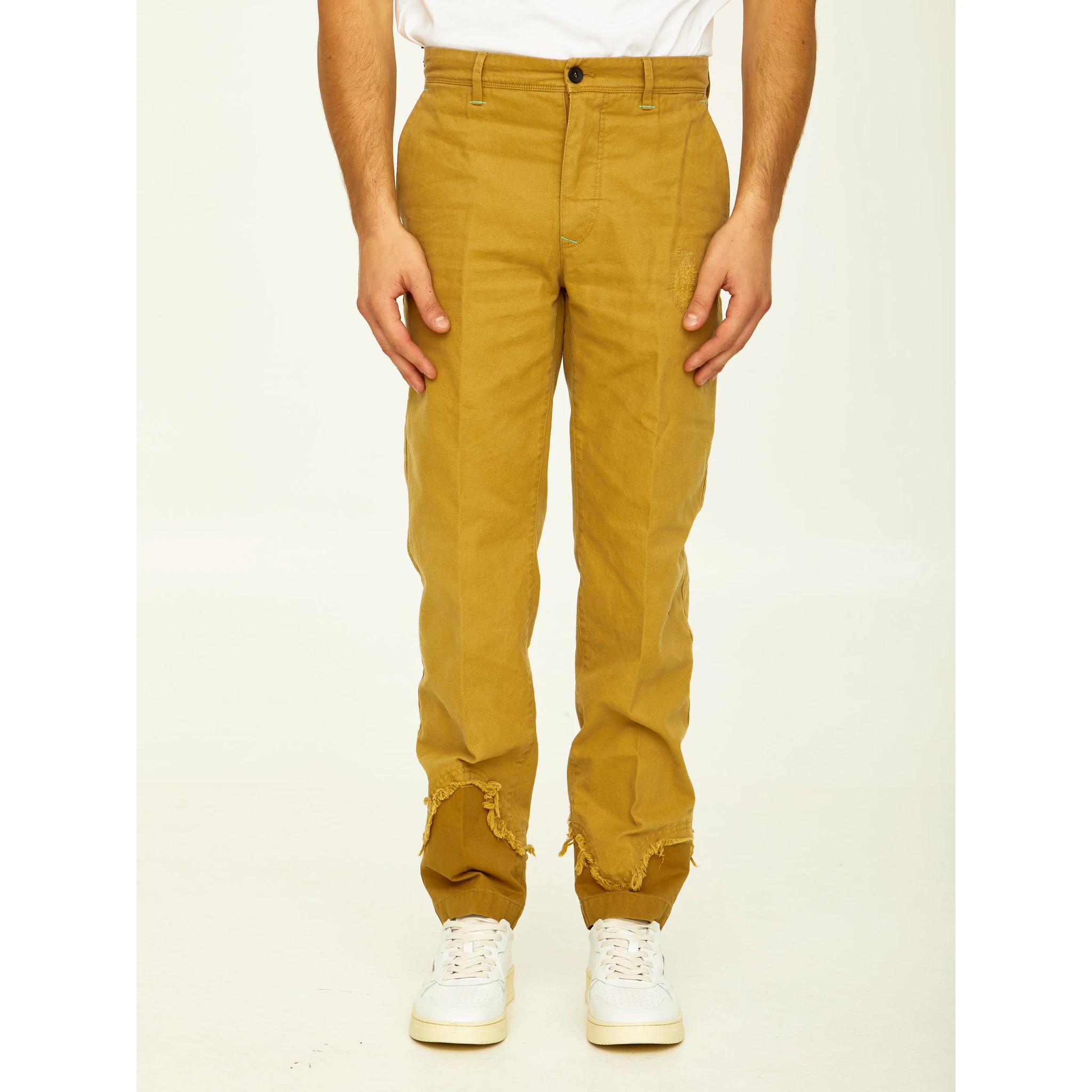 Camel cotton trousers