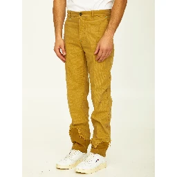 Camel cotton trousers