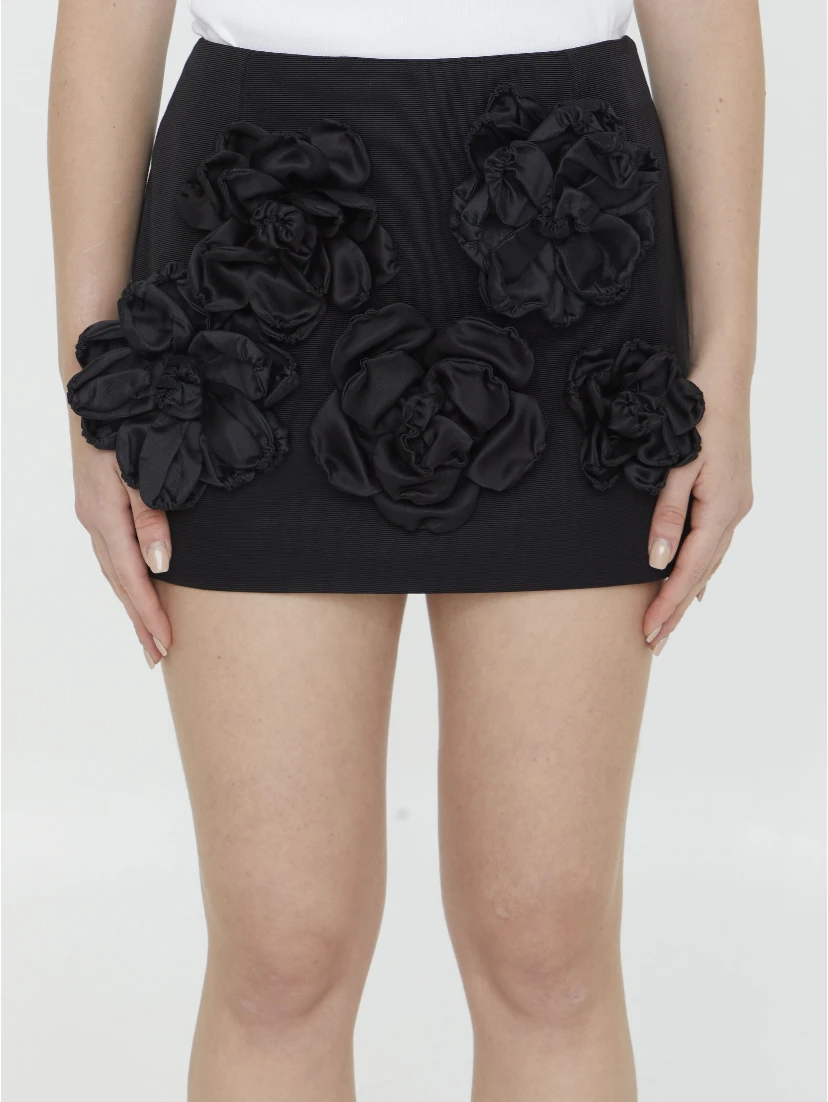 Ottoman miniskirt with flowers
