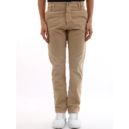 Beige cotton trousers 