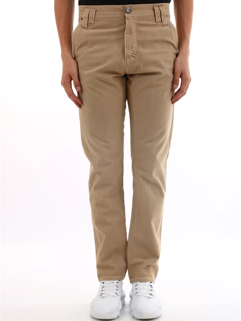 Beige cotton trousers 