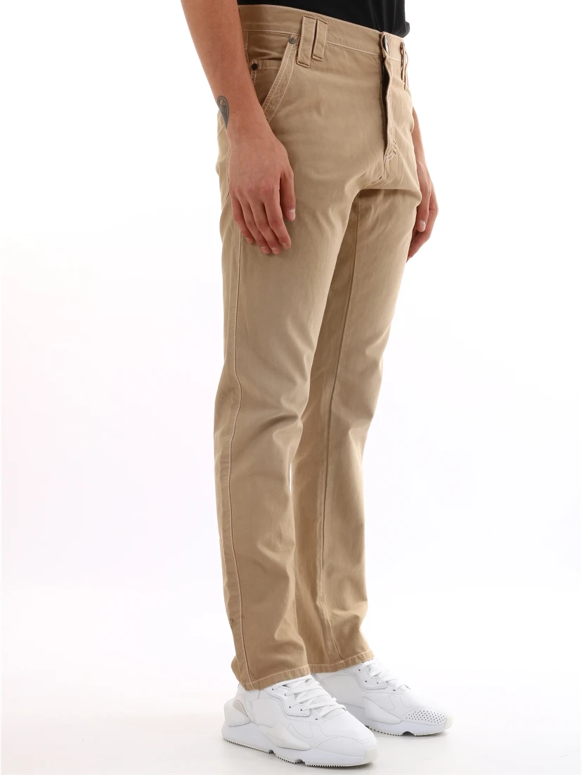 Beige cotton trousers 