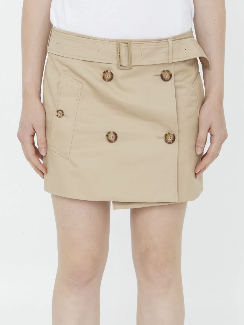 Trench miniskirt