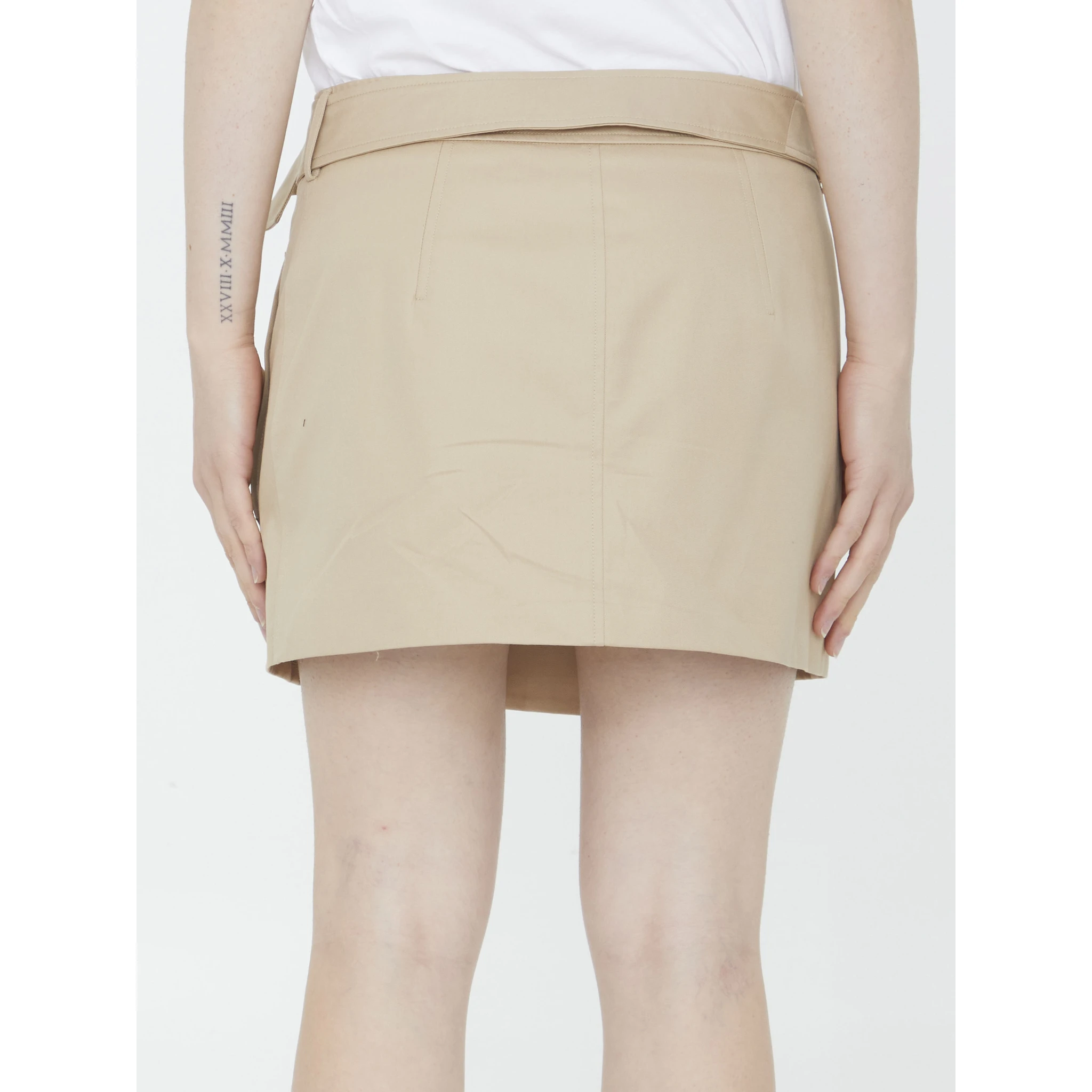 Trench miniskirt