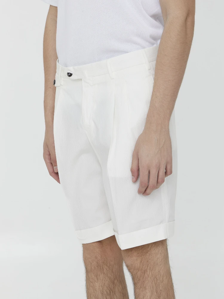 Seersucker bermuda shorts alternative