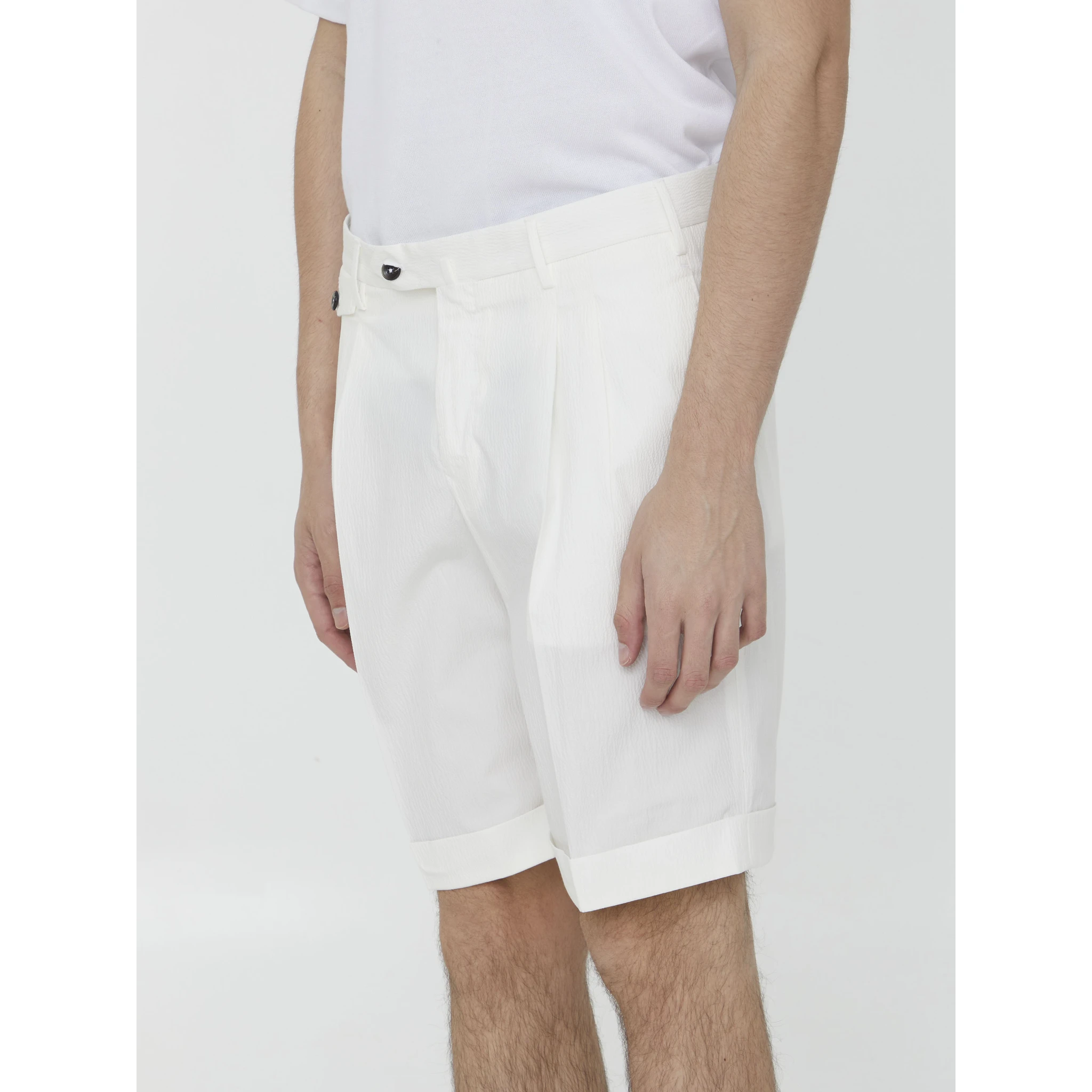 Seersucker bermuda shorts