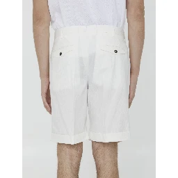 Seersucker bermuda shorts