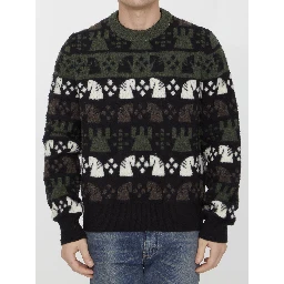 Chess pattern sweater