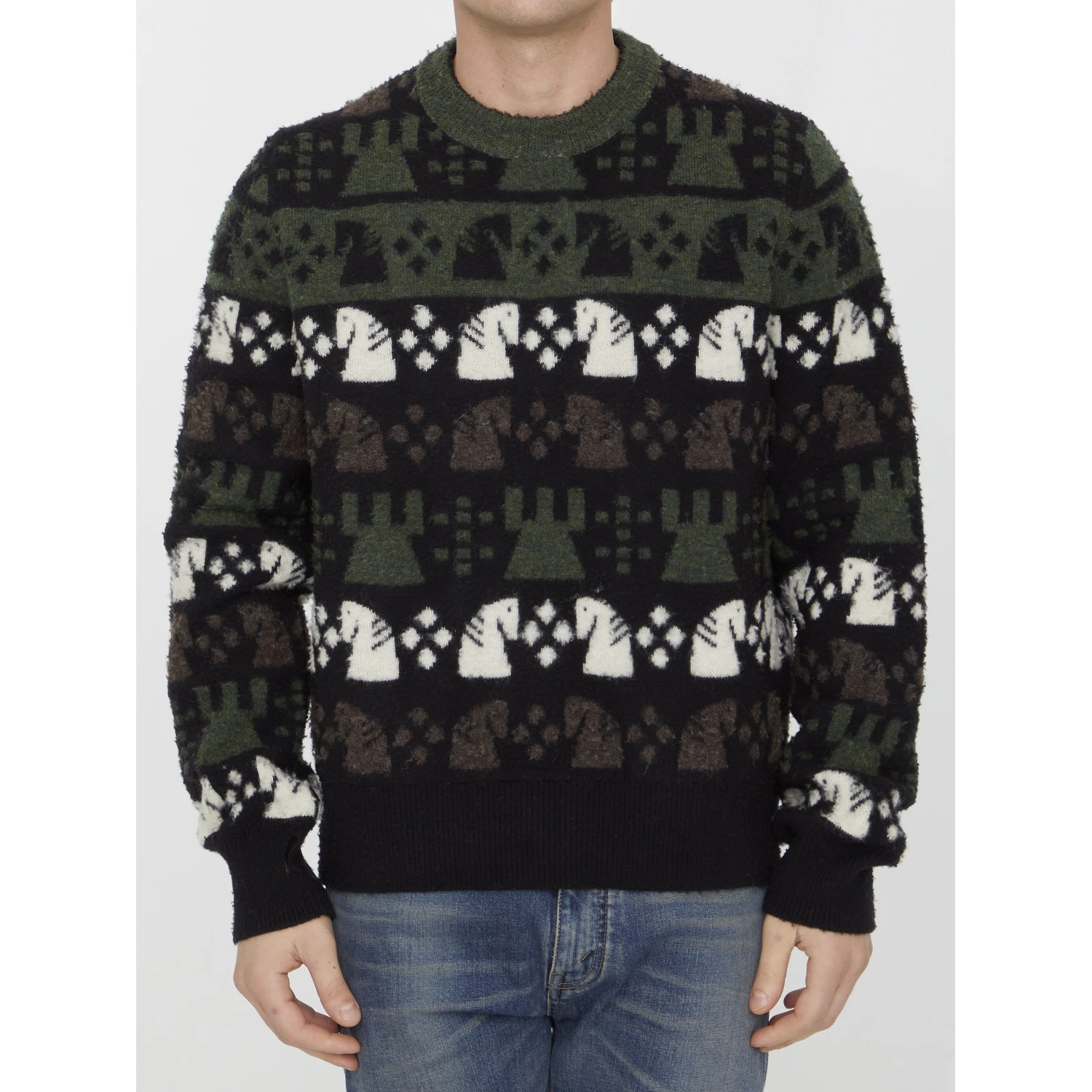 Chess pattern sweater