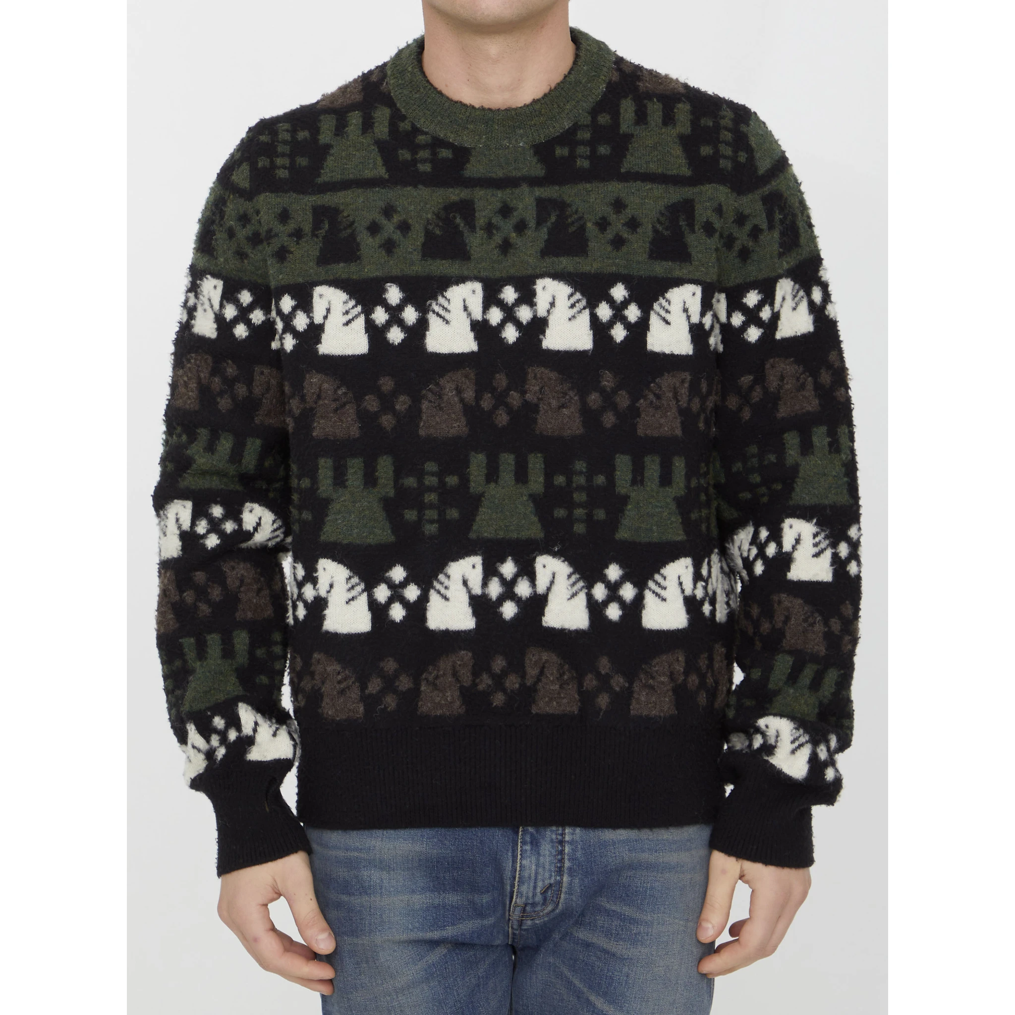 Chess pattern sweater