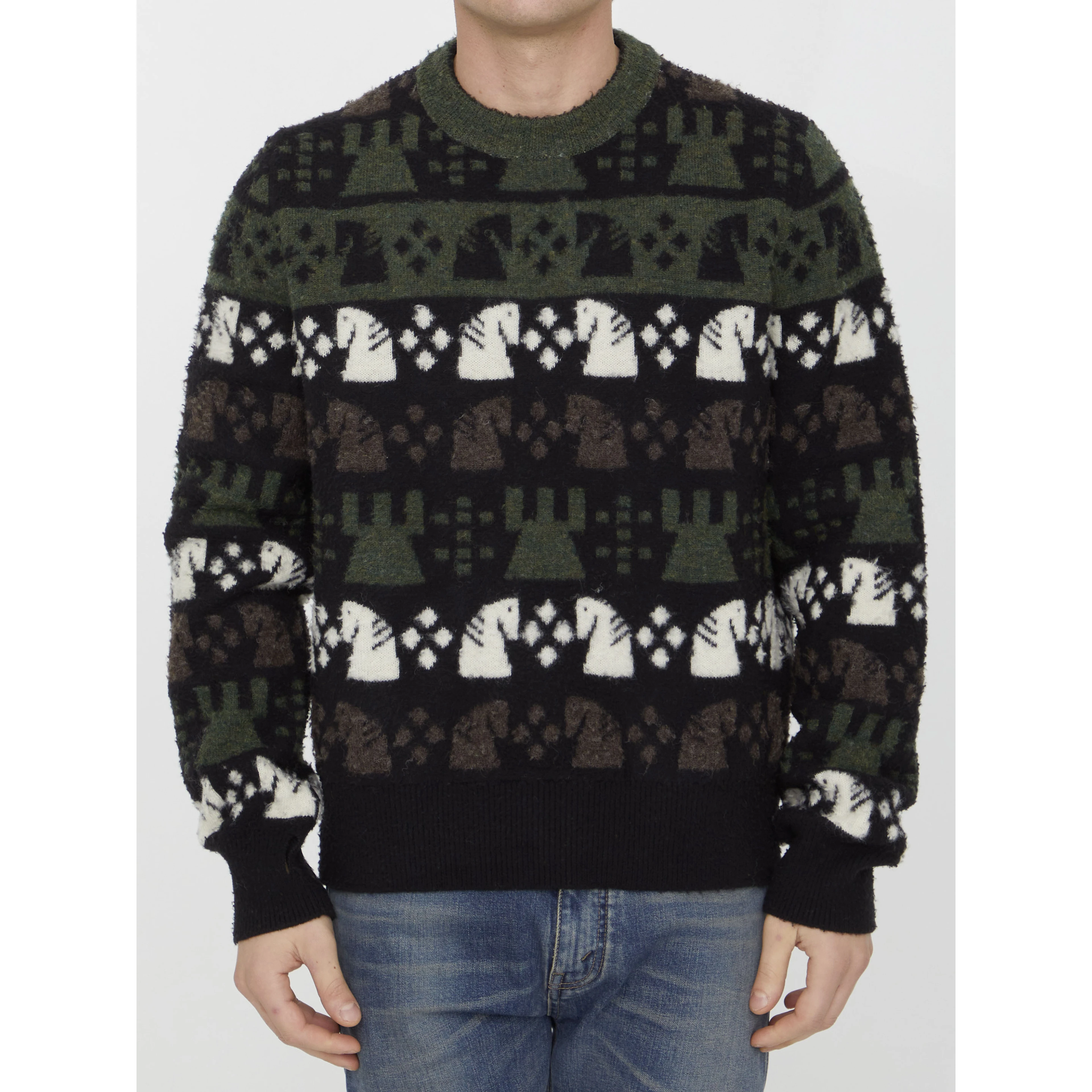 Chess pattern sweater