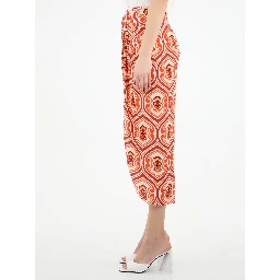 Sarong skirt with graphic print
