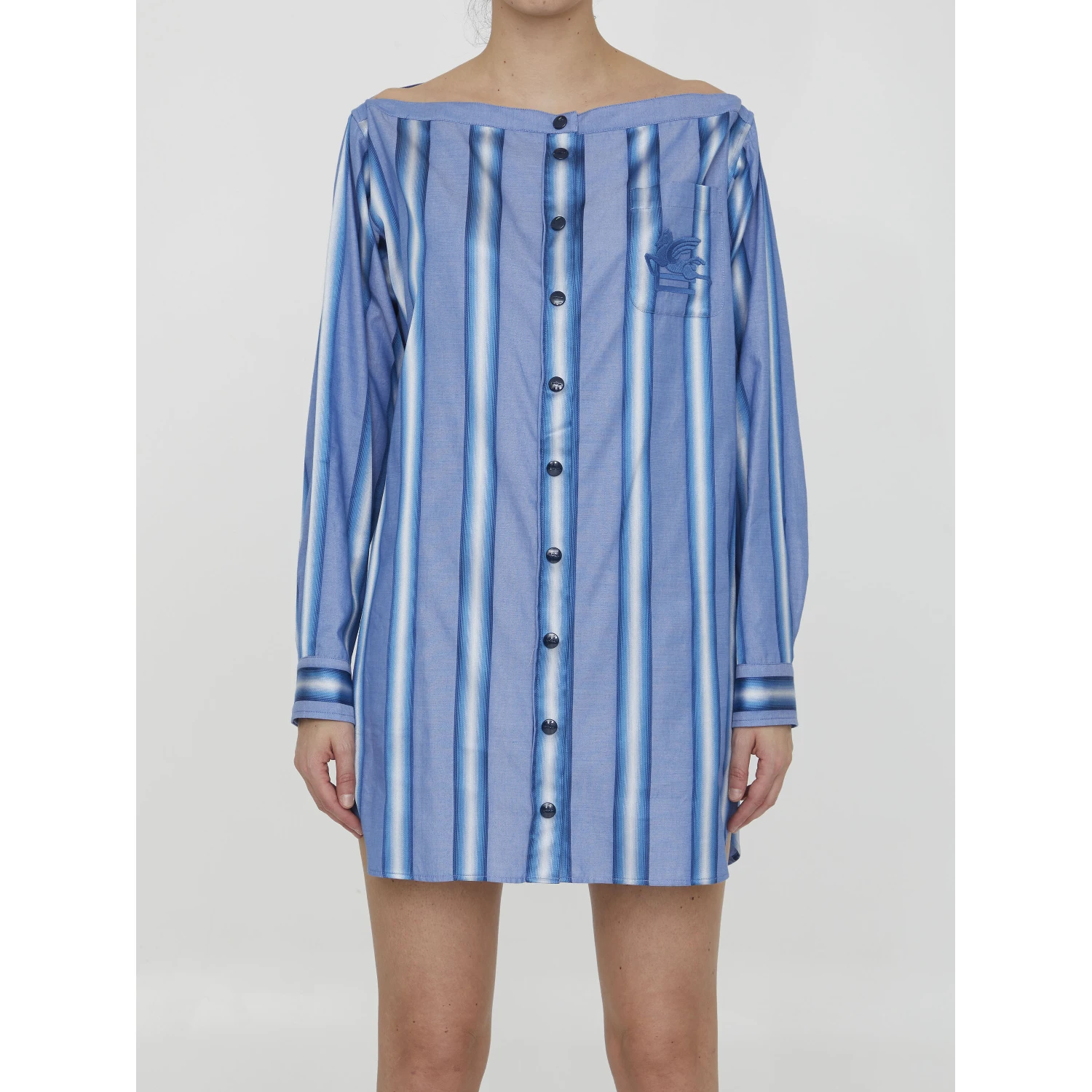 Striped shirt dress