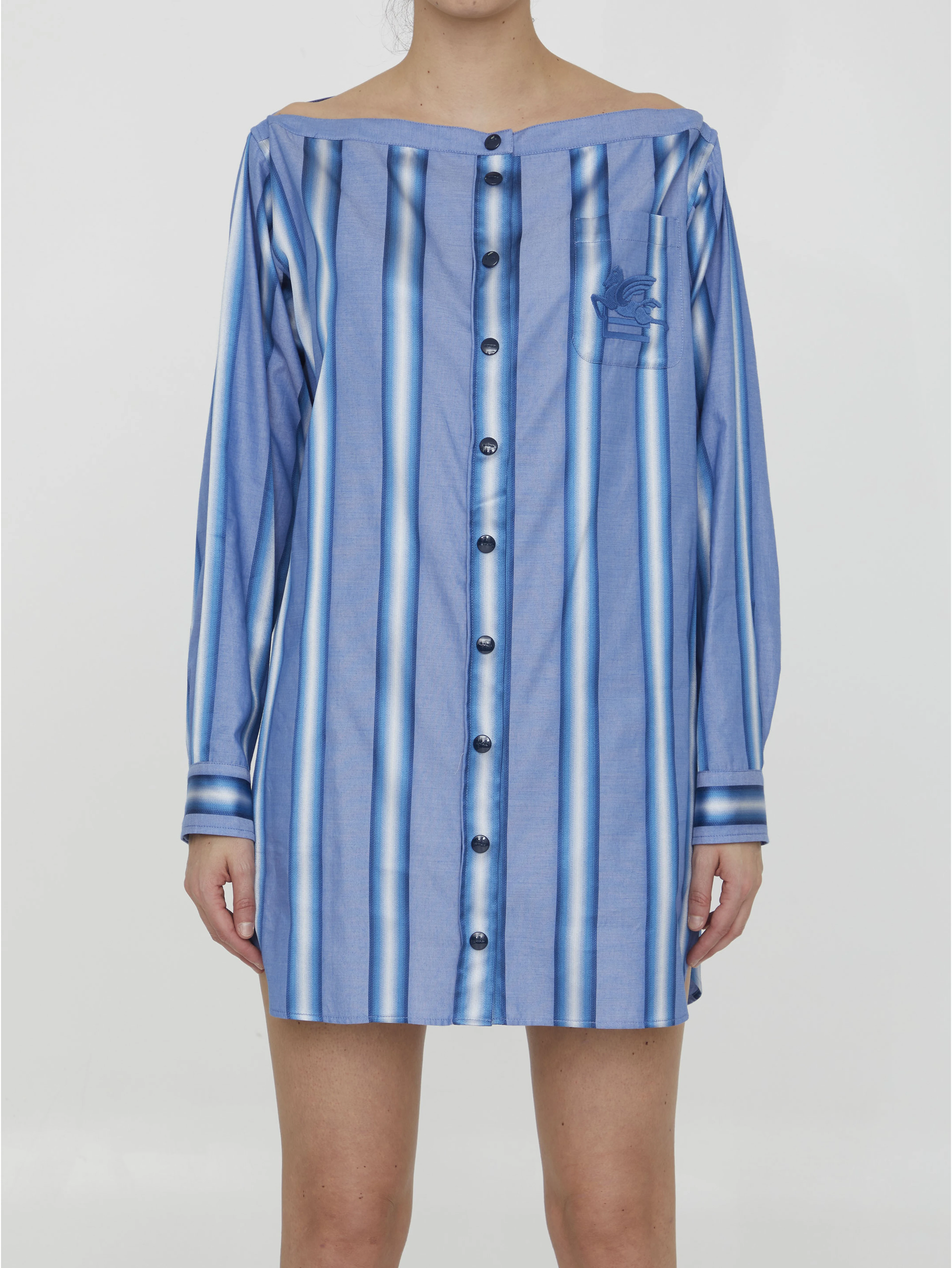 Striped shirt dress