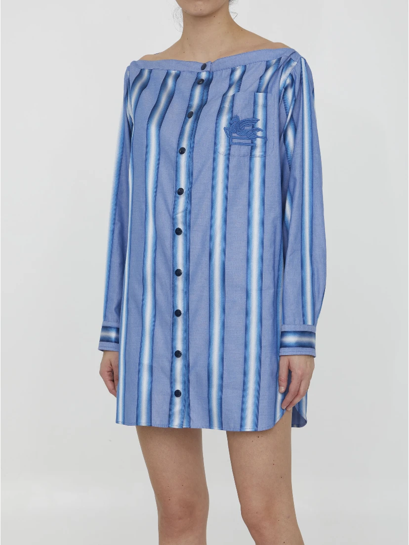 Striped shirt dress