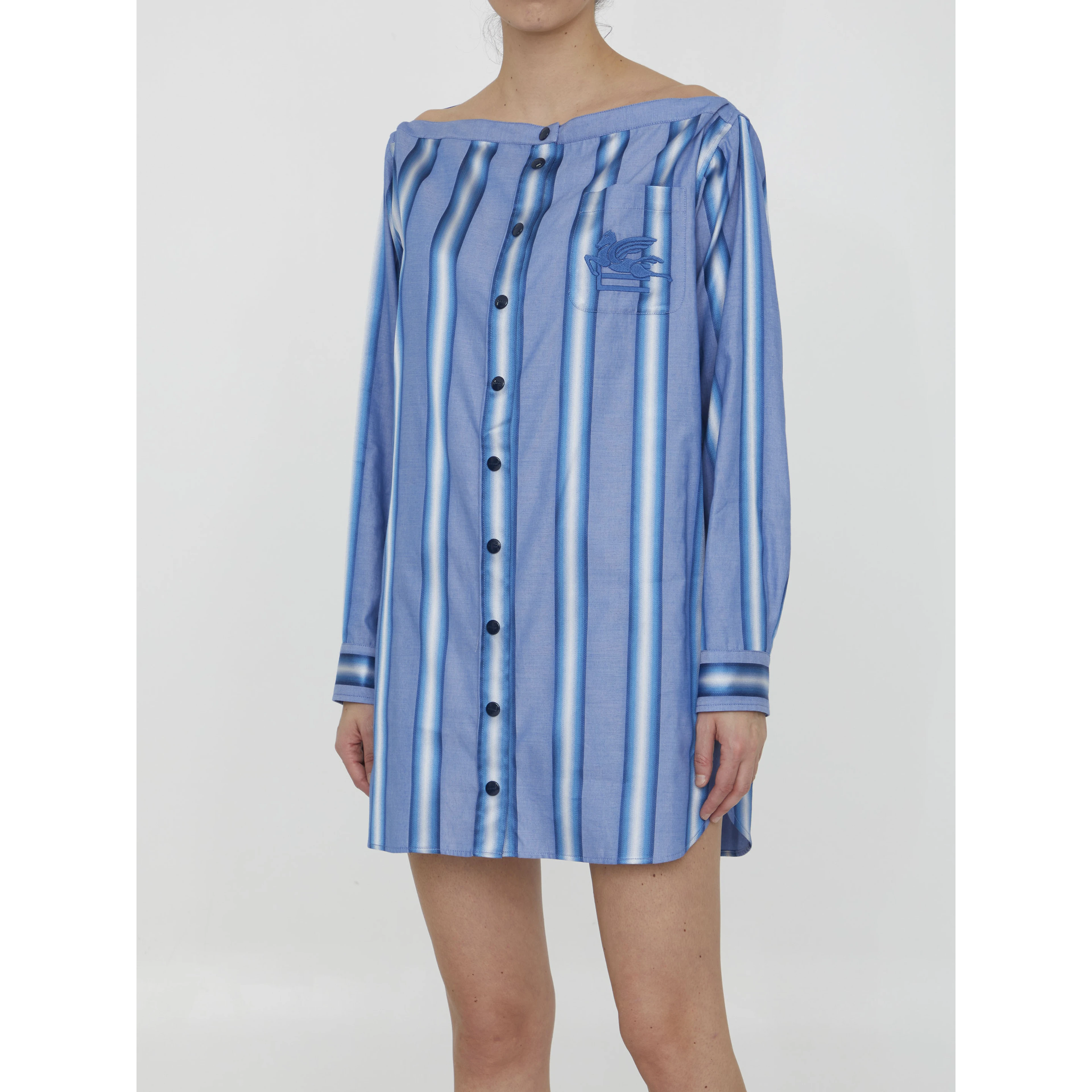 Striped shirt dress