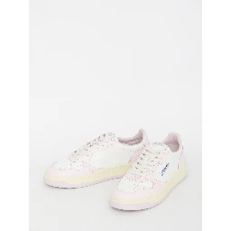 Medalist Leather Sneakers In Pink