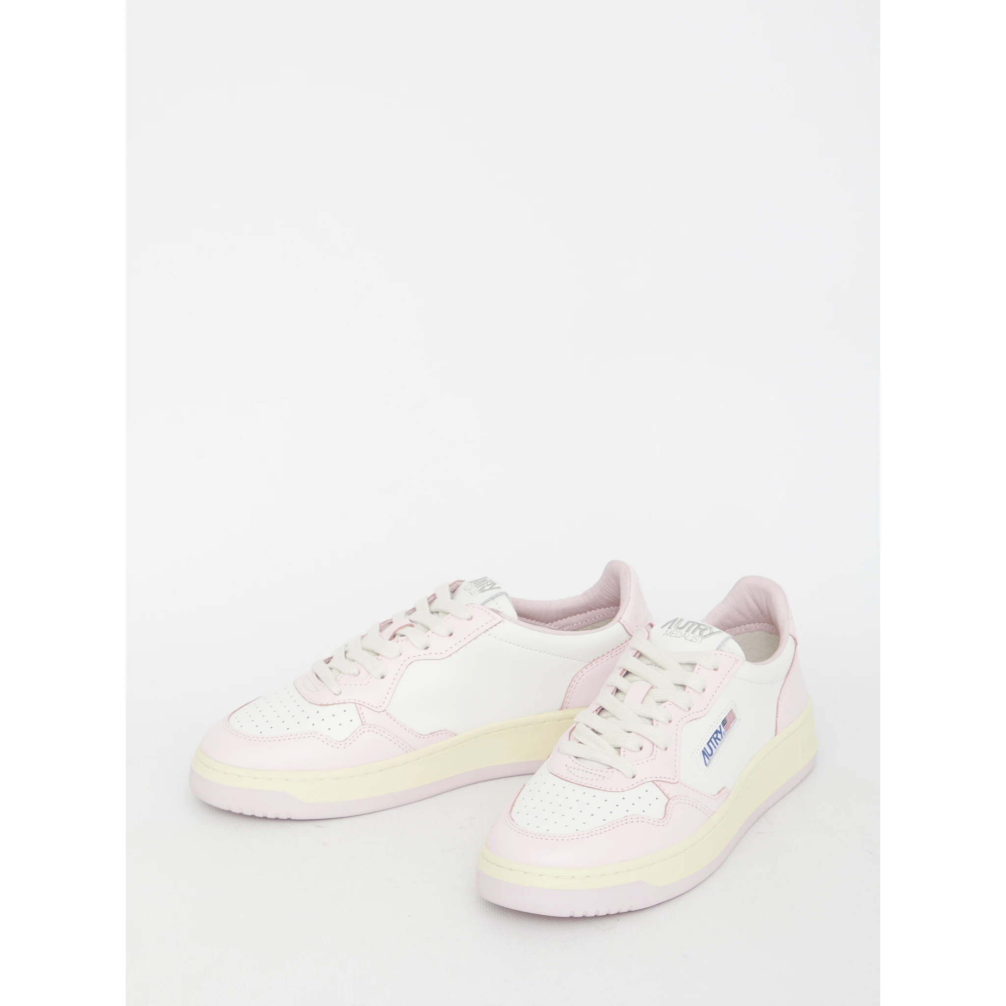 Medalist Leather Sneakers In Pink