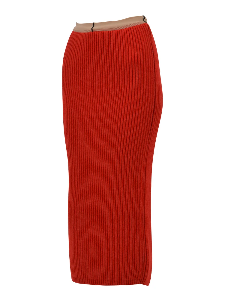 Rib-knit Midi Skirt alternative