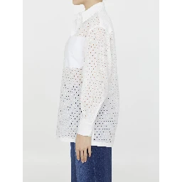 Broderie anglaise cotton shirt