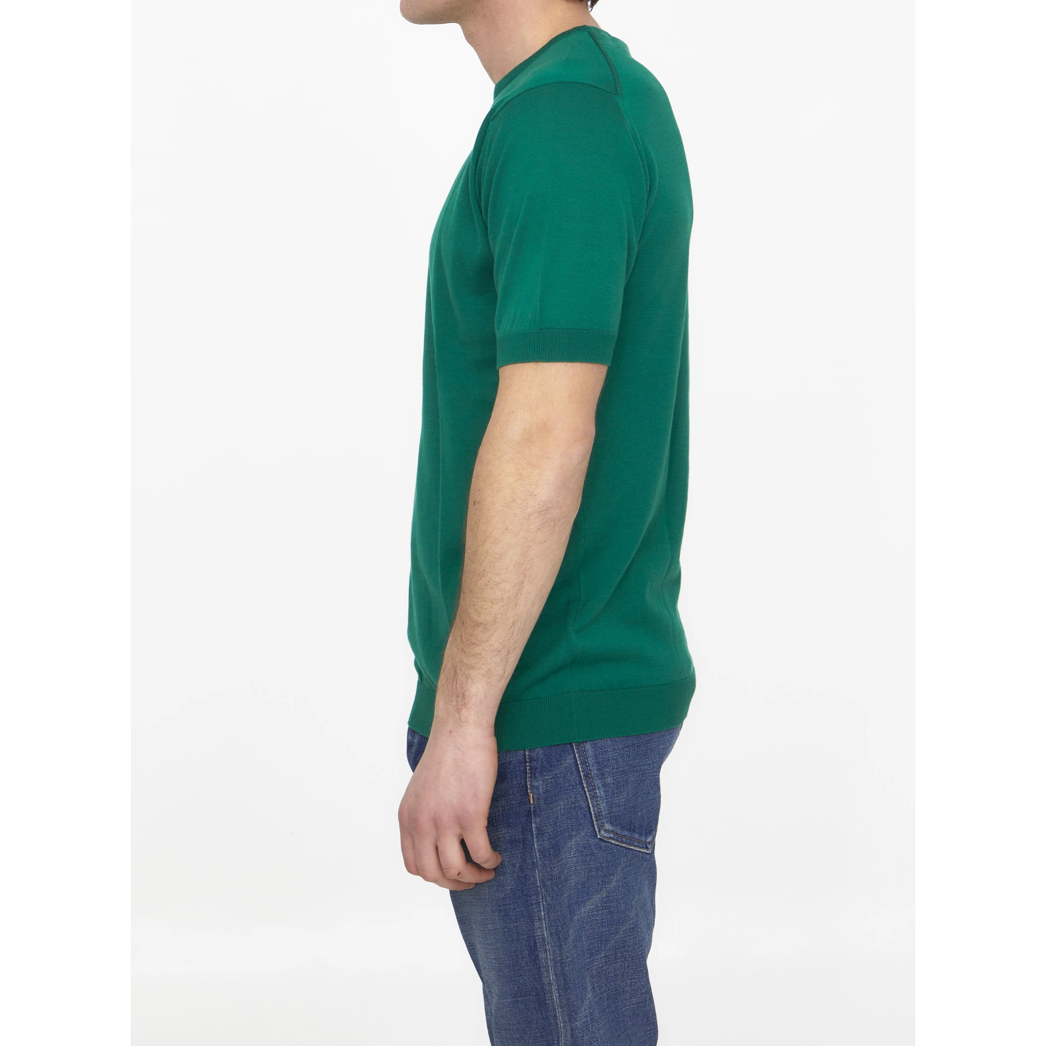 Emerald green cotton jumper