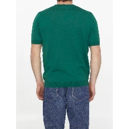 Emerald green cotton jumper